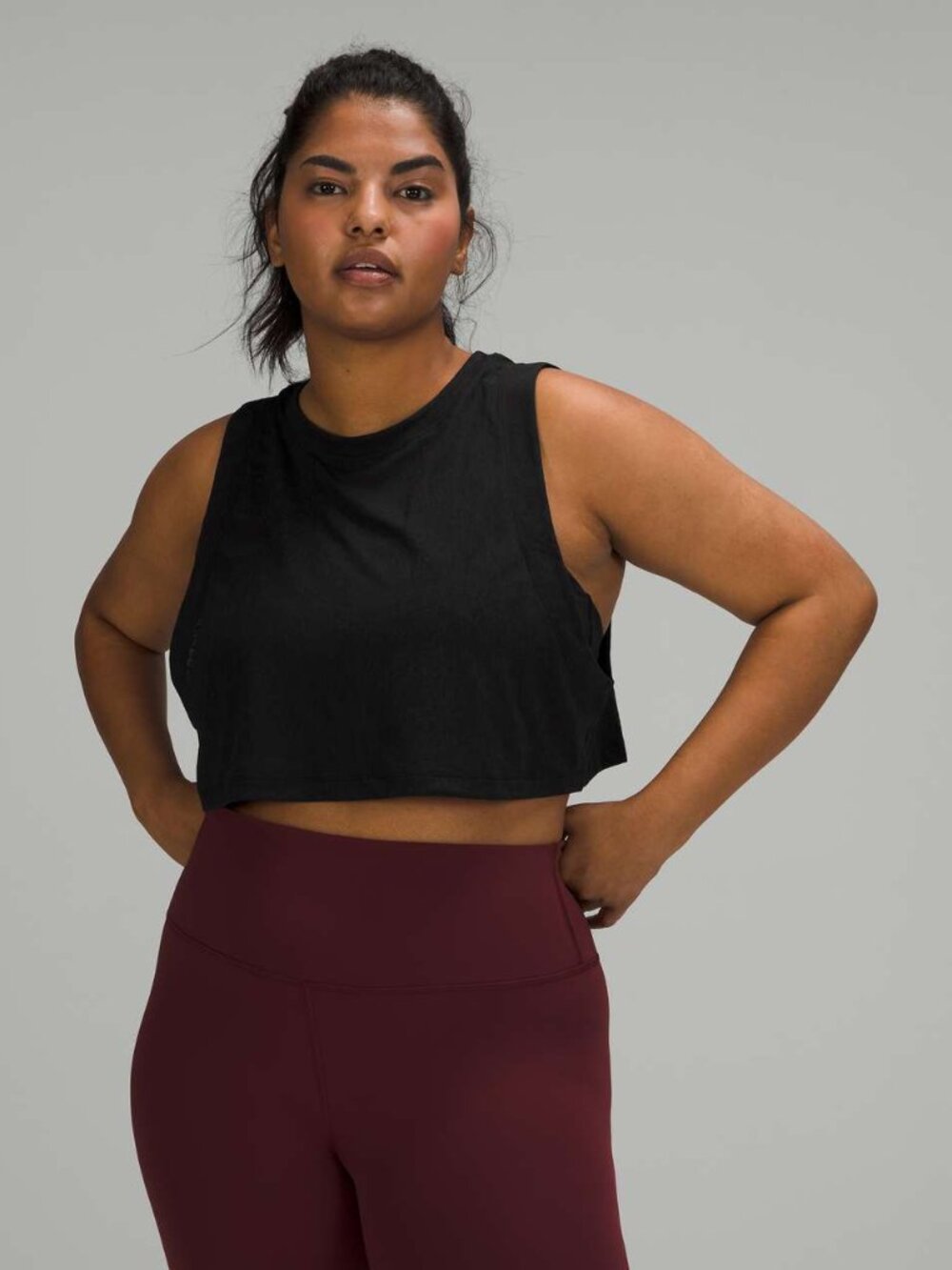 Lululemon Women's All Yours Crop Tank Top - Black